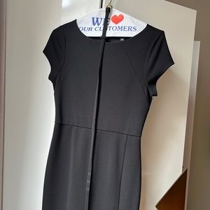 Express Fitted Black Dress with a Belt